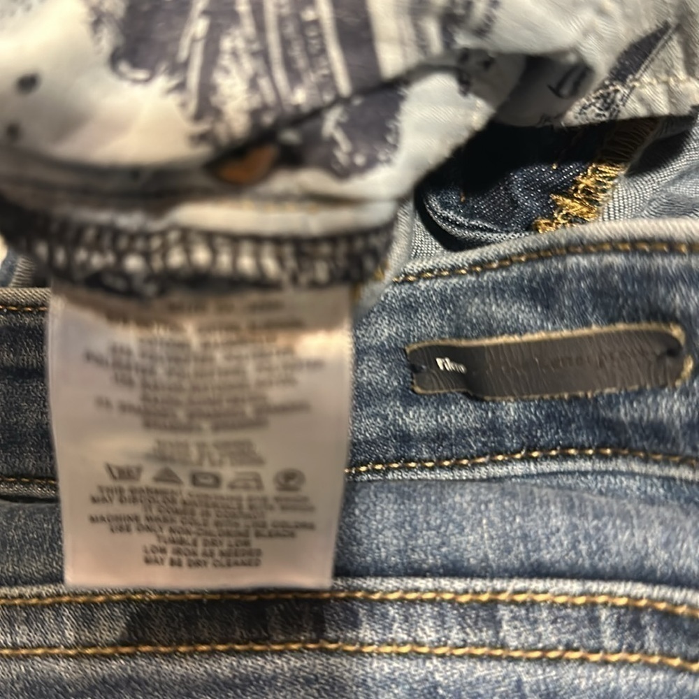 Pilcro by Anthropologie high rise denim legging blue jeans w front & back pocket - Picture 12 of 12